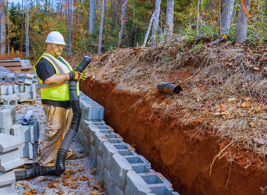 Retaining Wall Drainage system